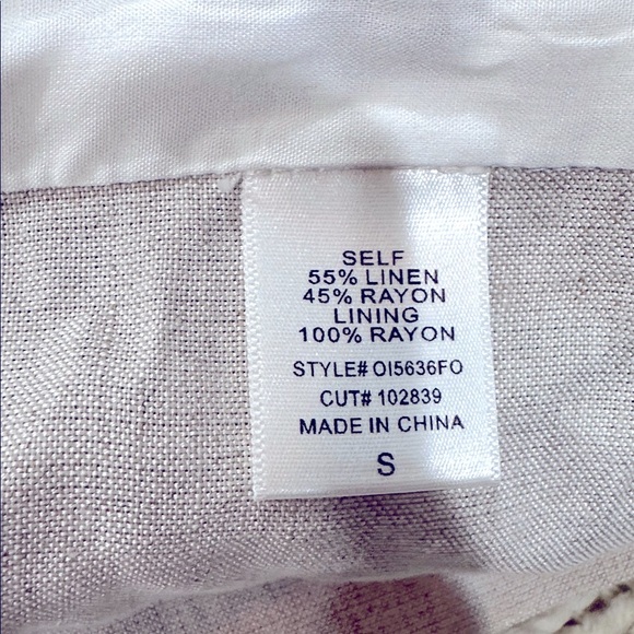 Fore Women's Cream linen blend Blazer size small - Picture 8 of 11